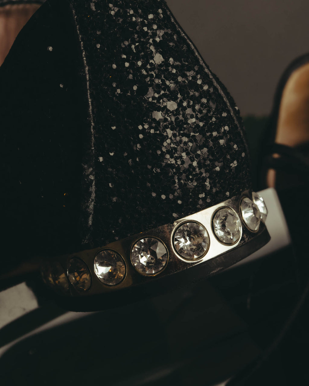 "Miu Miu" 2010's Embellished glitter lace-up oxford shoes