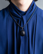 "YVES SAINT LAURENT" Elegant style arabesque pattern necklace