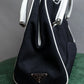 "PRADA" Clasp design monotone color bowling bag