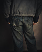 -SPECIAL- “LOEWE” 80’s-early 90’s Taupe suede leather blouson jacket