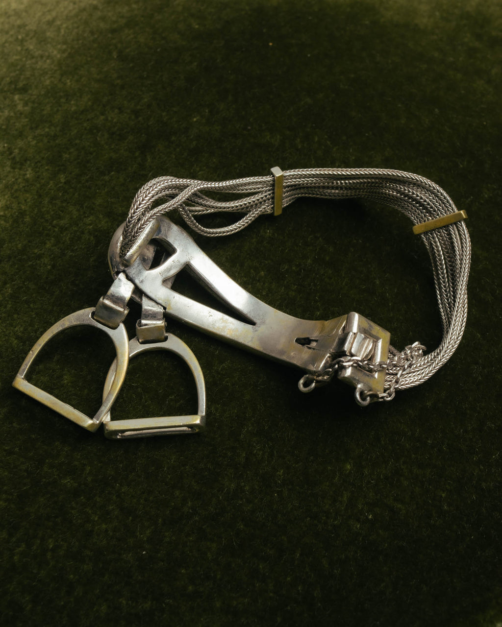-SPECIAL- “HERMÈS” 70’s-90’s Étrier multi chain bracelet
