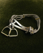 -SPECIAL- “HERMÈS” 70’s-90’s Étrier multi chain bracelet
