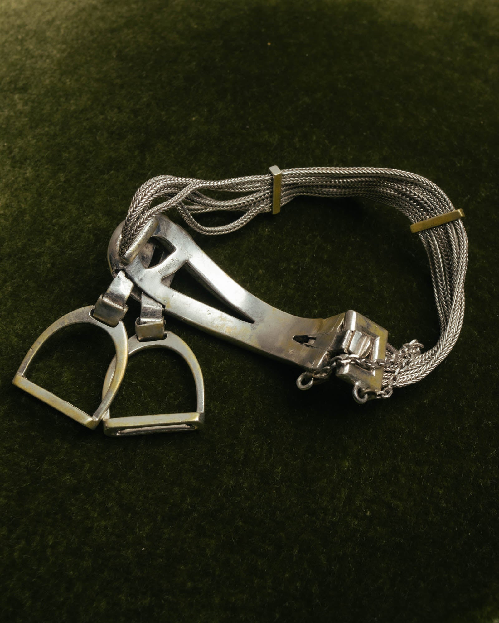 -SPECIAL- “HERMÈS” 70’s-90’s Étrier multi chain bracelet