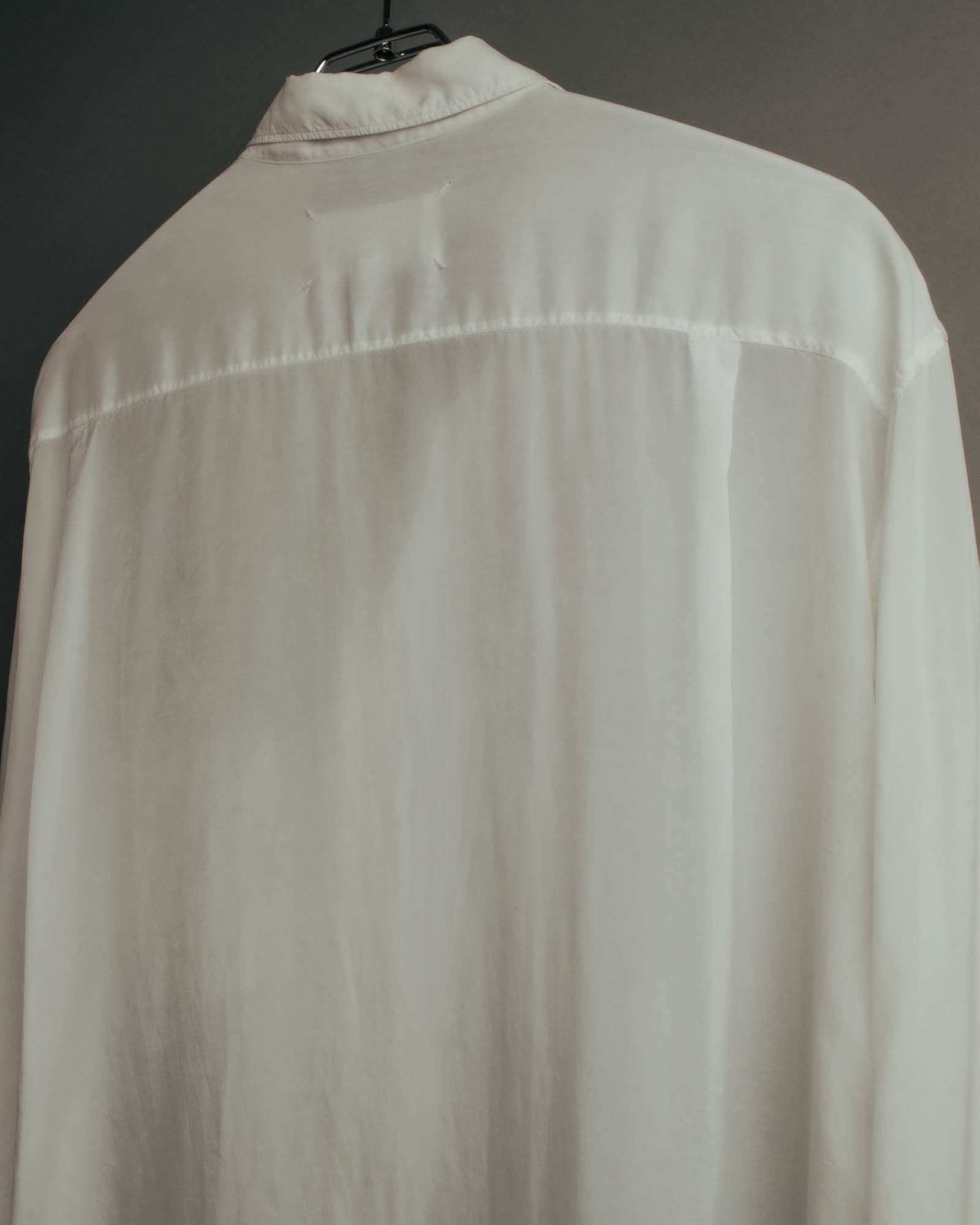 “Maison Margiela” 2018’s-20’s Cupro sheer white shirt
