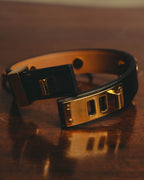 –SPECIAL– “HERMÈS” 10’s Mini dog anneaux triple ring leather bracelet