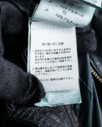 "DIESEL" Oversized stand collar lamb leather jacket