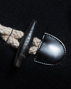 "BURBERRY" Classic detailing melton wool duffle coat