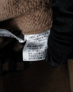 "BURBERRY Blue Label" Layered docking design hooded zip jacket