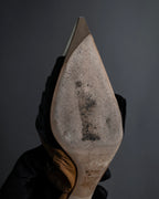 "Dior" Cutting design patent leather pointed toe pumps