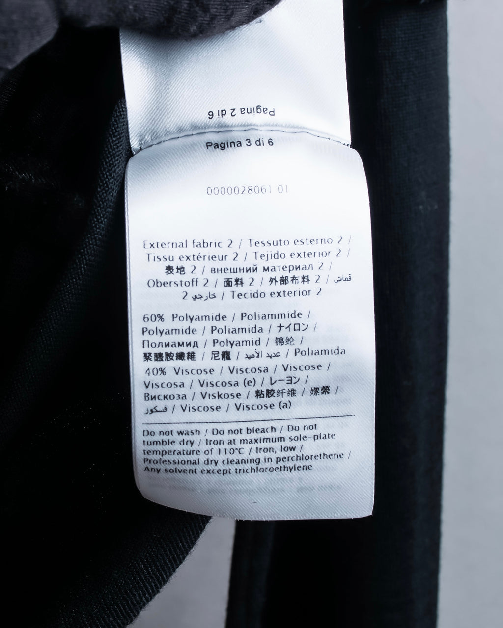 "VALENTINO" Ruffle＆lace design black knit