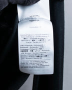 "VALENTINO" Ruffle＆lace design black knit