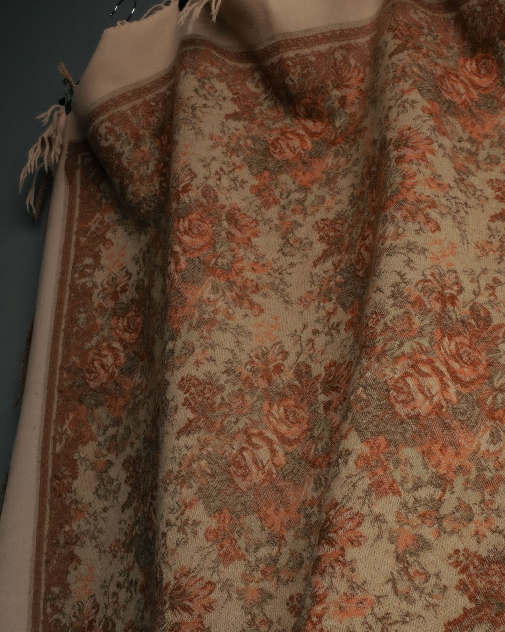 “Christian Dior“ 80’s-90’s Floral jacquard fringed stole