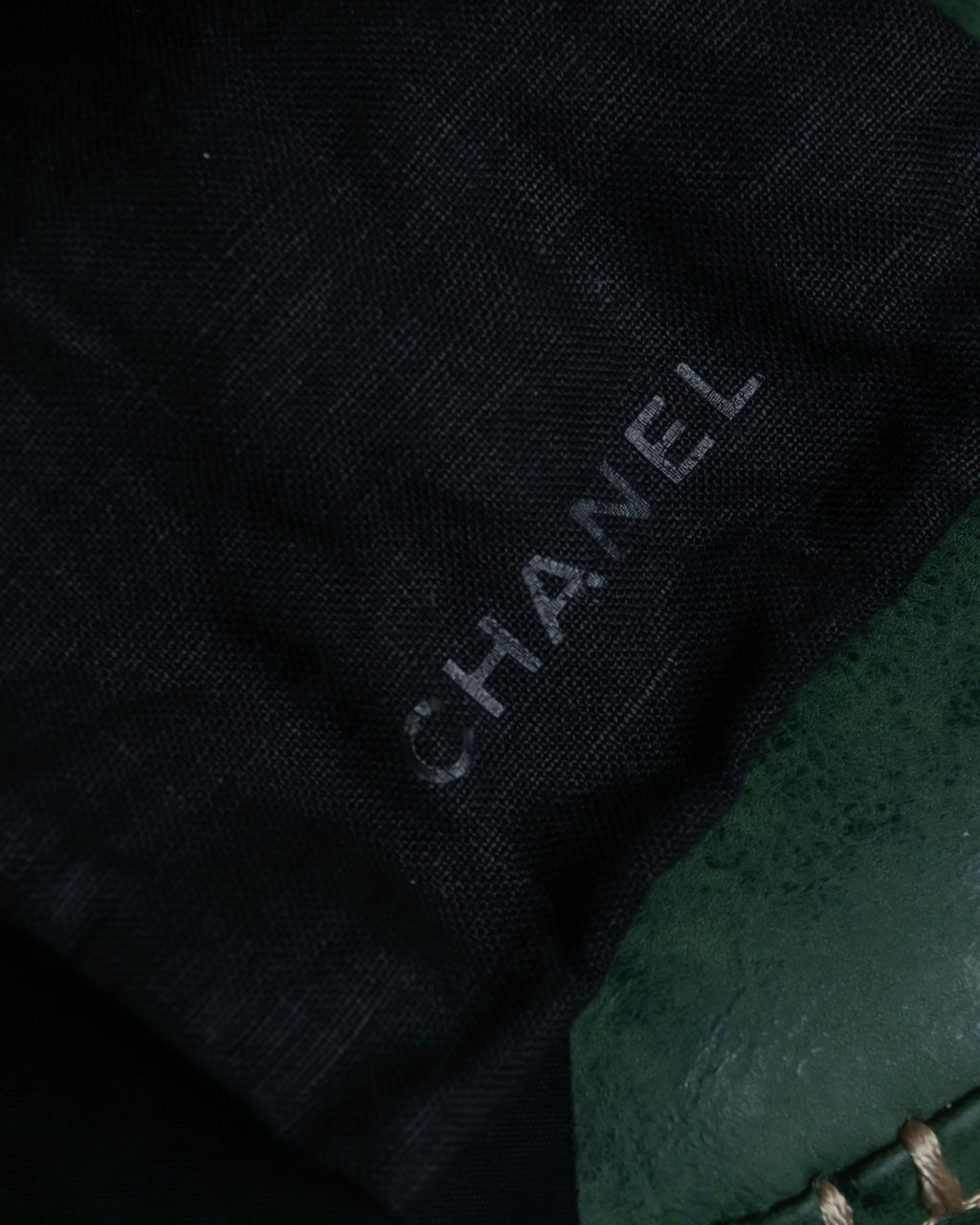 "CHANEL" Butterfly frame brown lens sunglasses