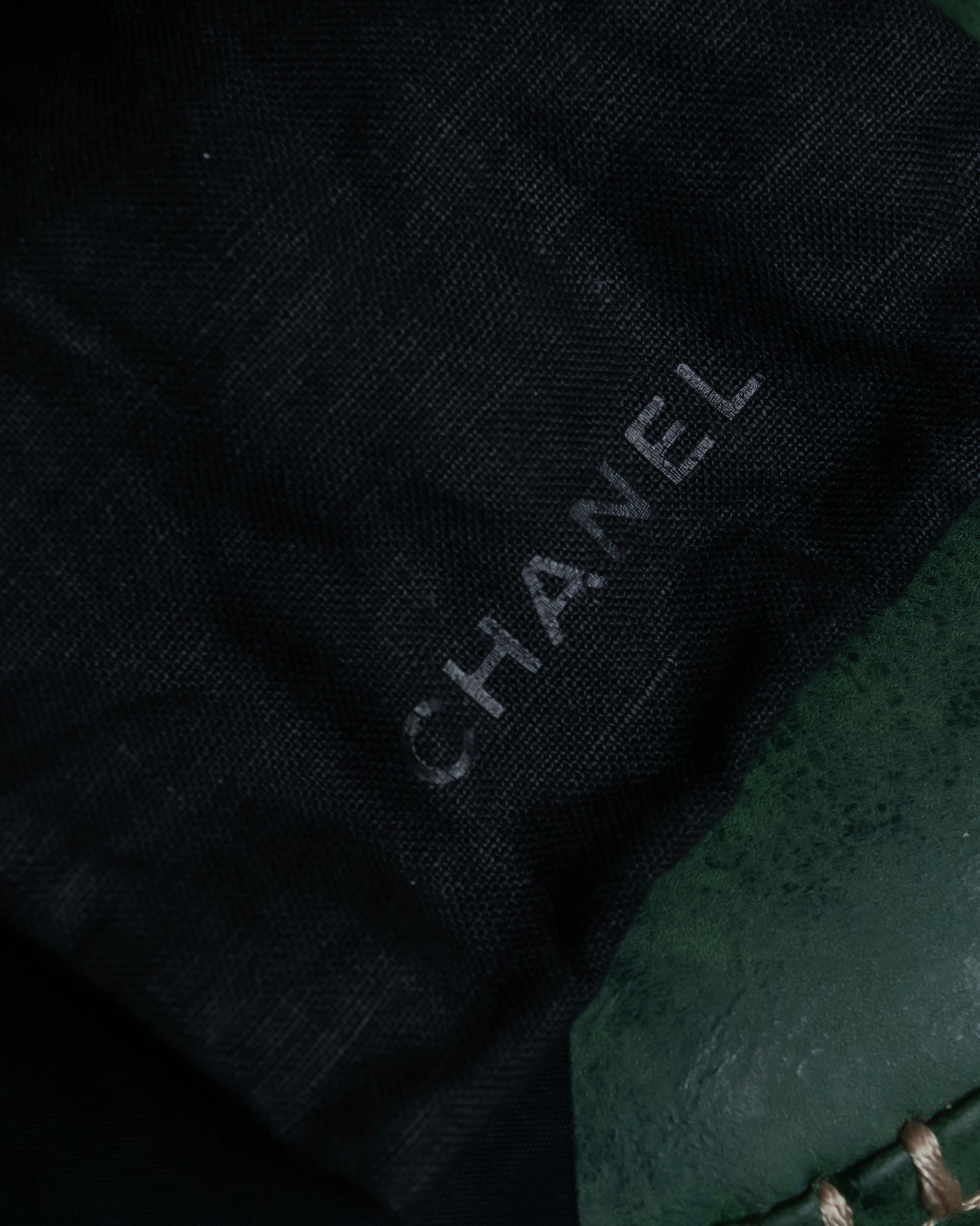 "CHANEL" Butterfly frame brown lens sunglasses