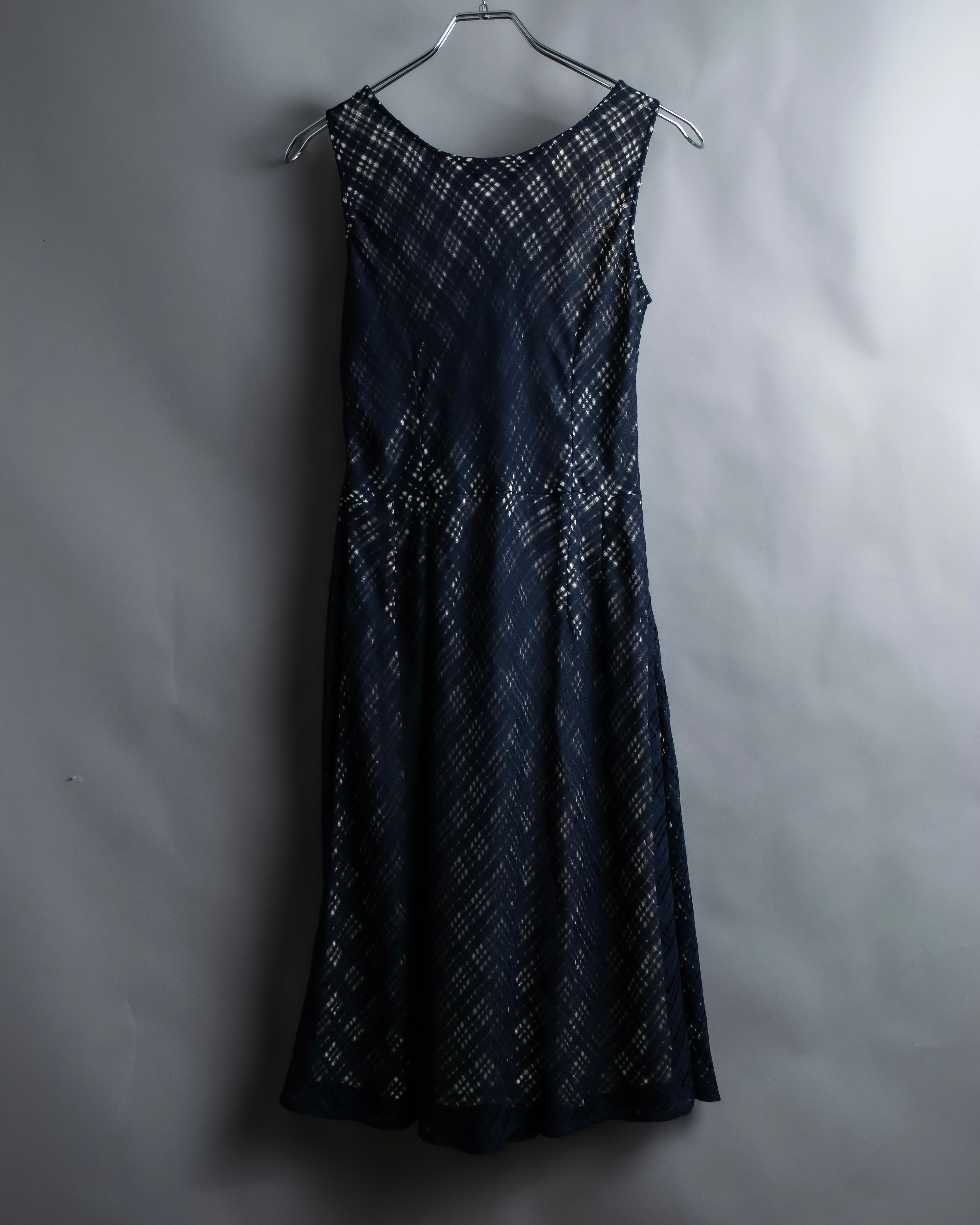 "FENDI" Embroidered check maxi onepiece