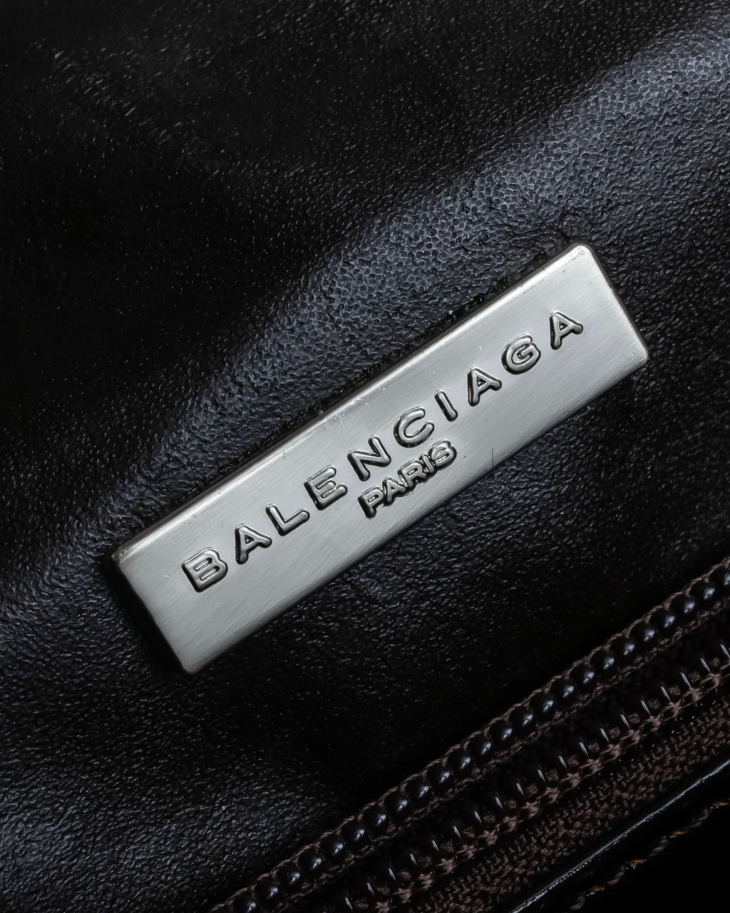 "BALENCIAGA" Patine leather briefcase bag