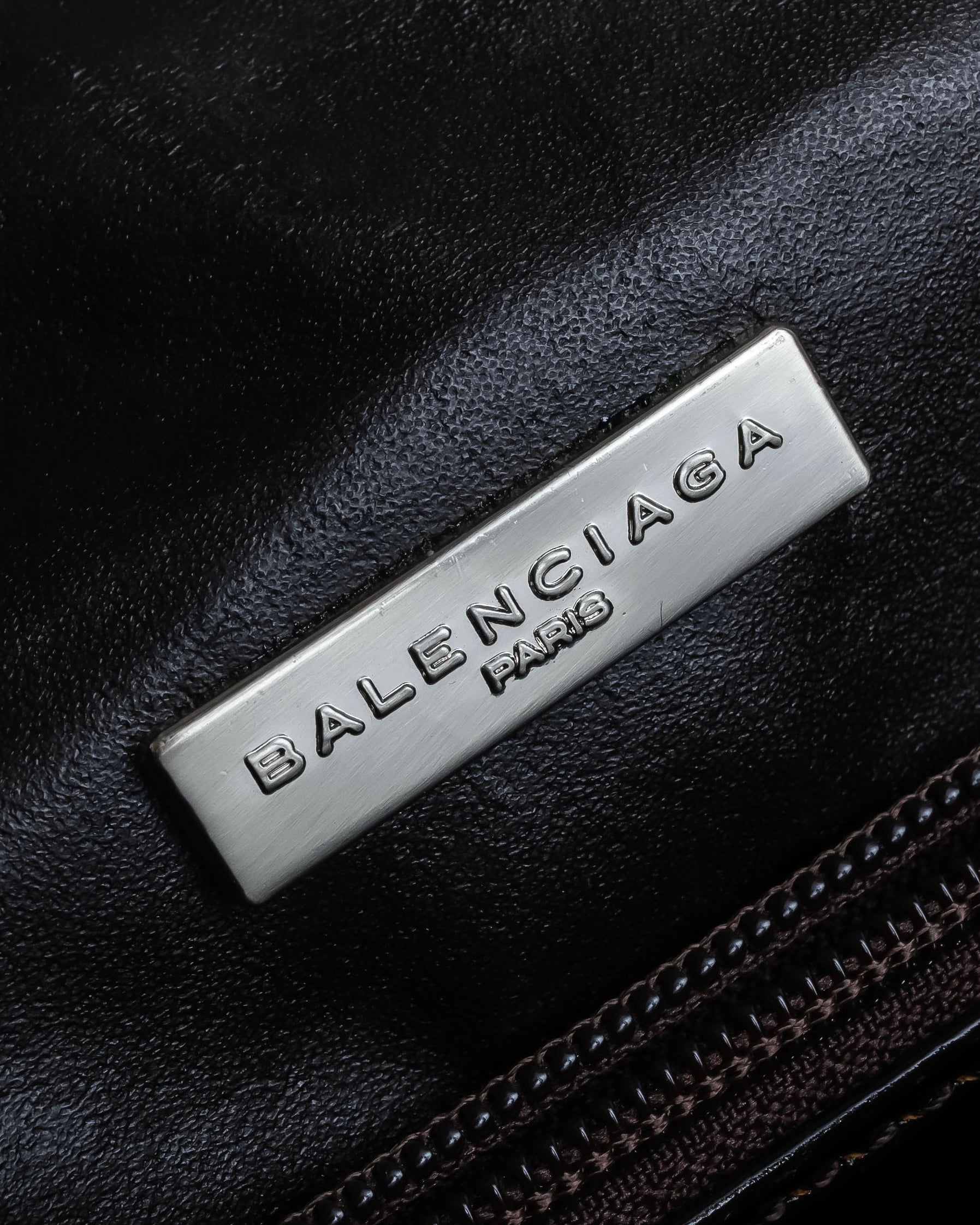 "BALENCIAGA" Patine leather briefcase bag