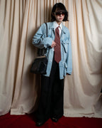 "GIORGIO ARMANI" Wave pattern silk necktie