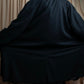 "Y's" Beautiful draping oversized long length soutien collar coat