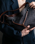 "GUCCI" GG canvas horsebit detail shoulder bag