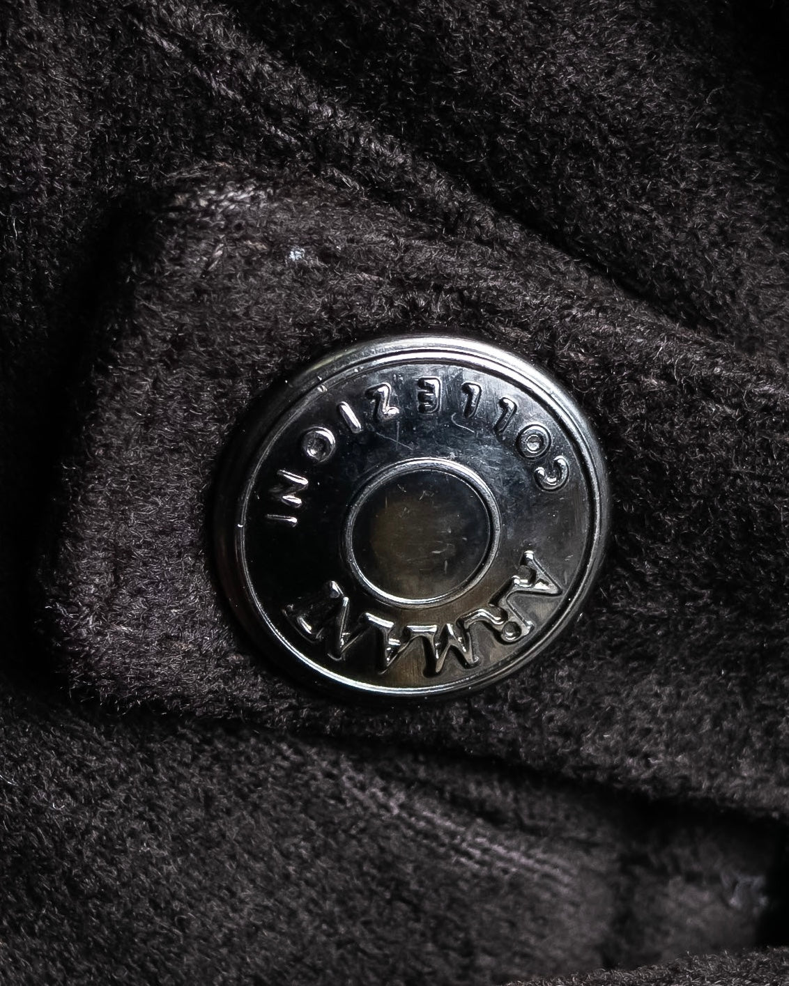 "ARMANI COLLEZIONI" Military detail elbow patch zip-up jacket