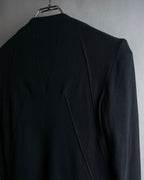 "HELMUT LANG" Zipper design sharp angle cutaway jacket
