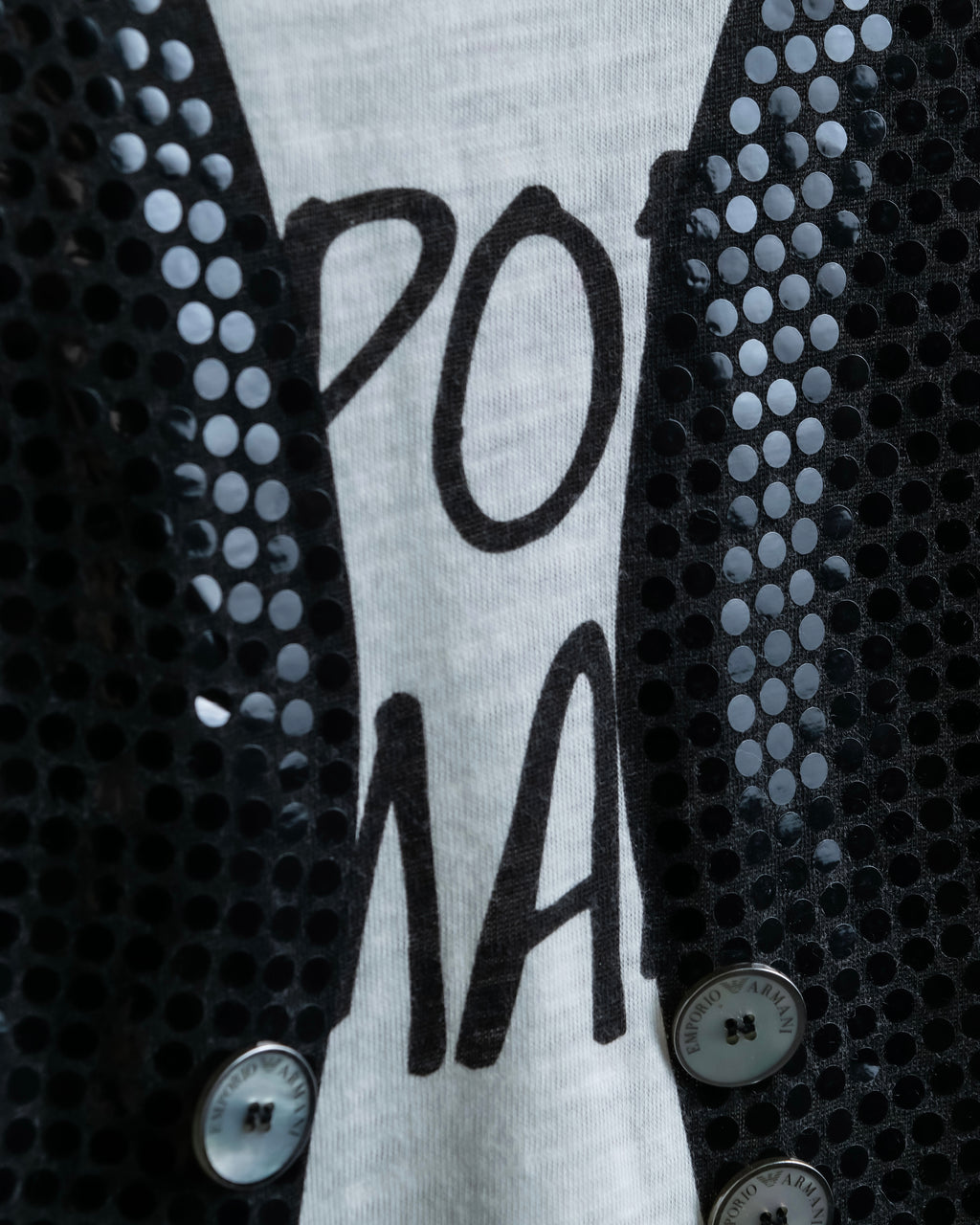 "Emporio Armani" Trompe l'oeil design T-shirt