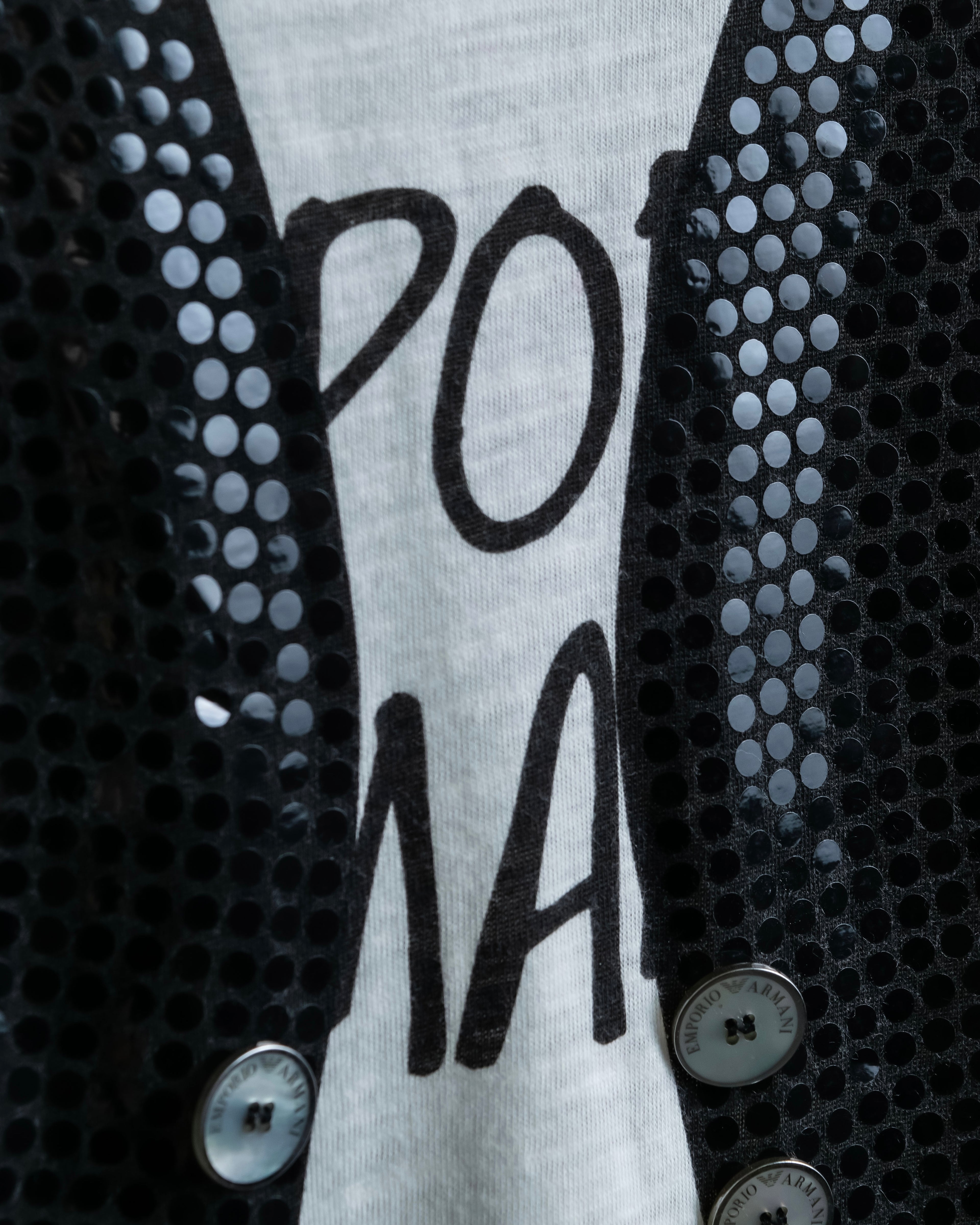 "Emporio Armani" Trompe l'oeil design T-shirt