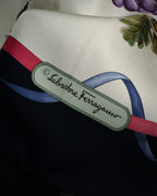 “Salvatore Ferragamo” 90’s Harvest still life silk scarf