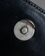 "PRADA" Structured top handle leather bag