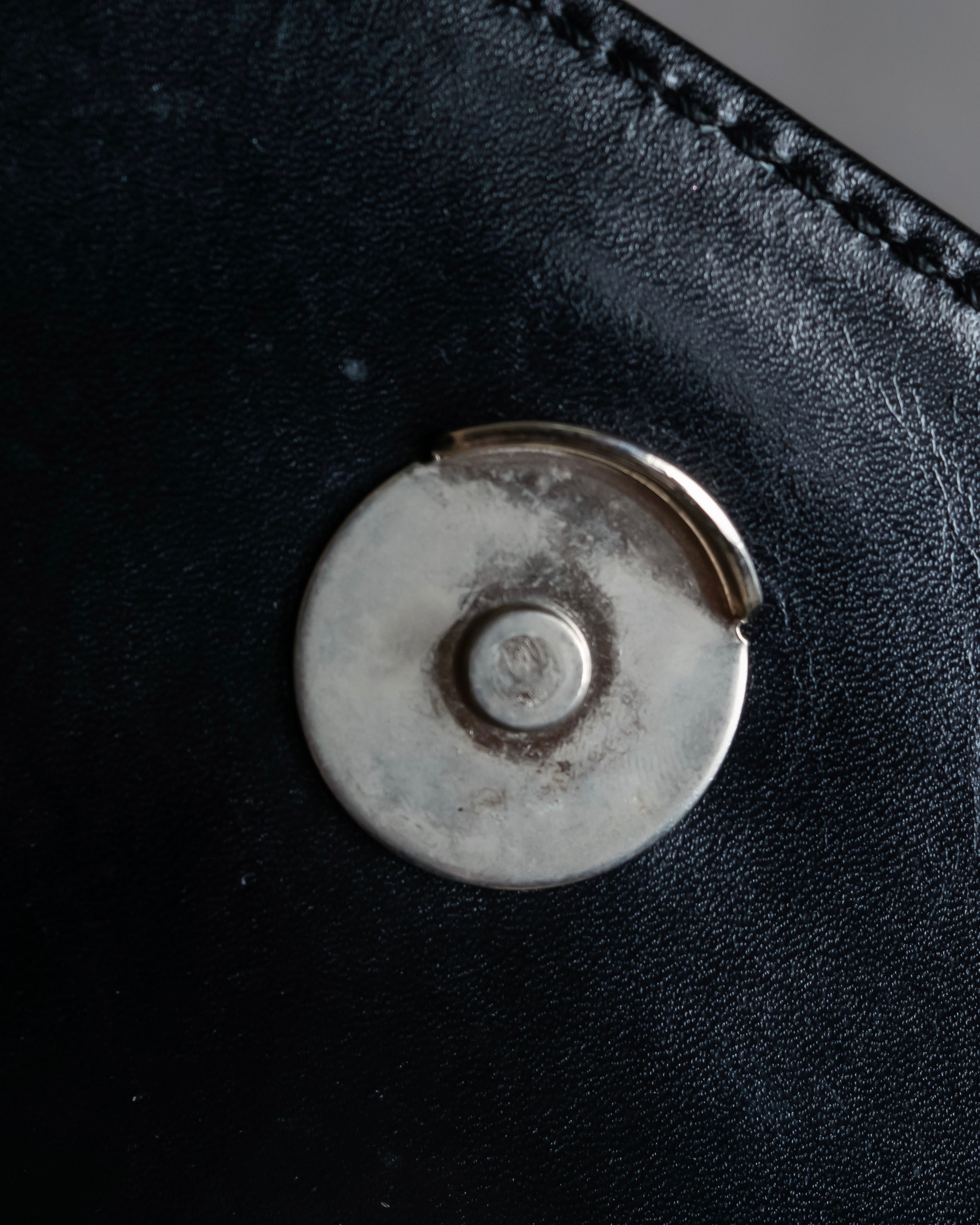 "PRADA" Structured top handle leather bag