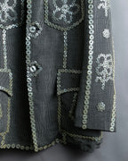 "YOSHIYUKI KONISHI" Countless button design stand collar blouson