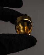 "GUCCI" Michele period lion head gold ring