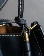 "LOEWE" Gate top handle 2way leather bag