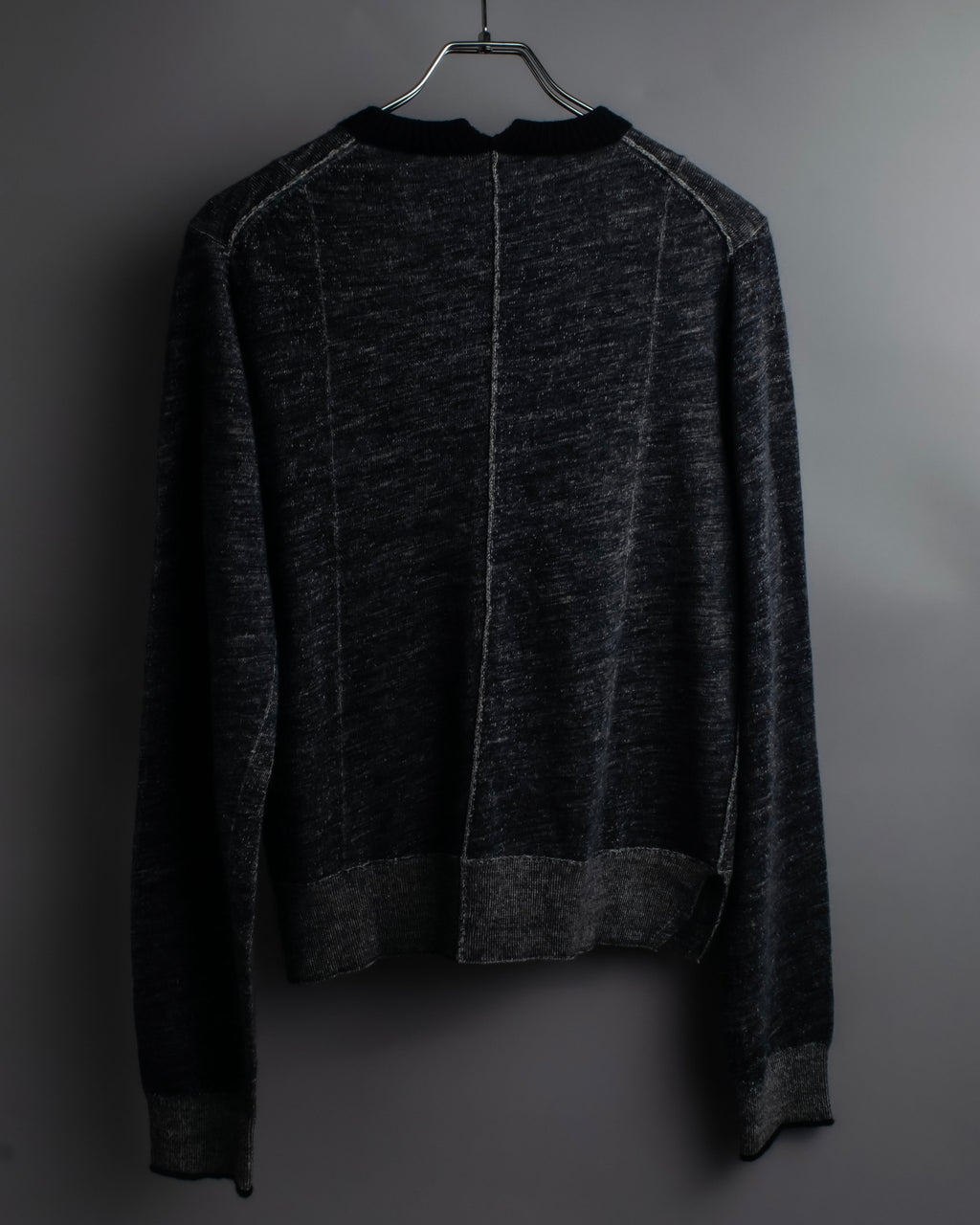 "CELINE" Inside-out stitching design knit pullover