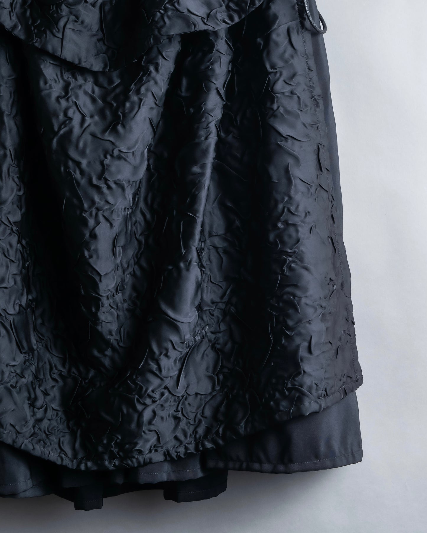 "LIMI feu" Washed layered fabric mid length skirt