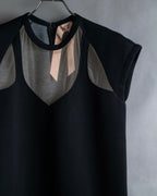 "N21 NUMERO VENTUNO" Tulle panel design tunic