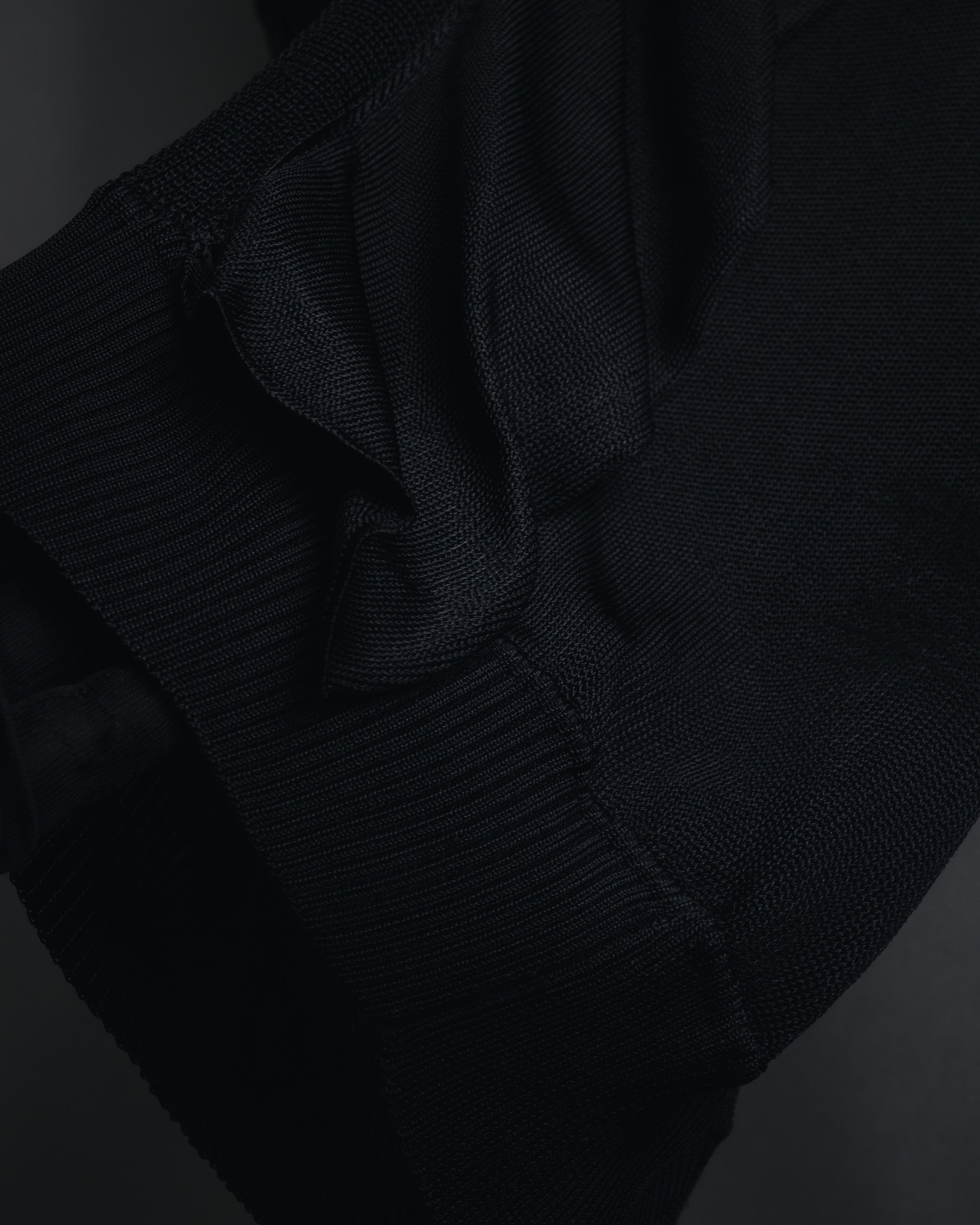 "Christian Dior BOUTIQUE" 2007’s draped viscose mesh-panel pullover