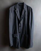 "COMME des GARCONS HOMME PLUS" 14SS modified lapel design striped jacket
