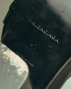 -SPECIAL- “BALENCIAGA” 2014-16’s Metal bar leather ankle boots