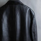 "ARMANI COLLEZIONI" 100% lamb leather oversized tailored jacket