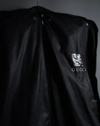 -SPECIAL- "GUCCI" 90's-00's Leather combination fur long coat