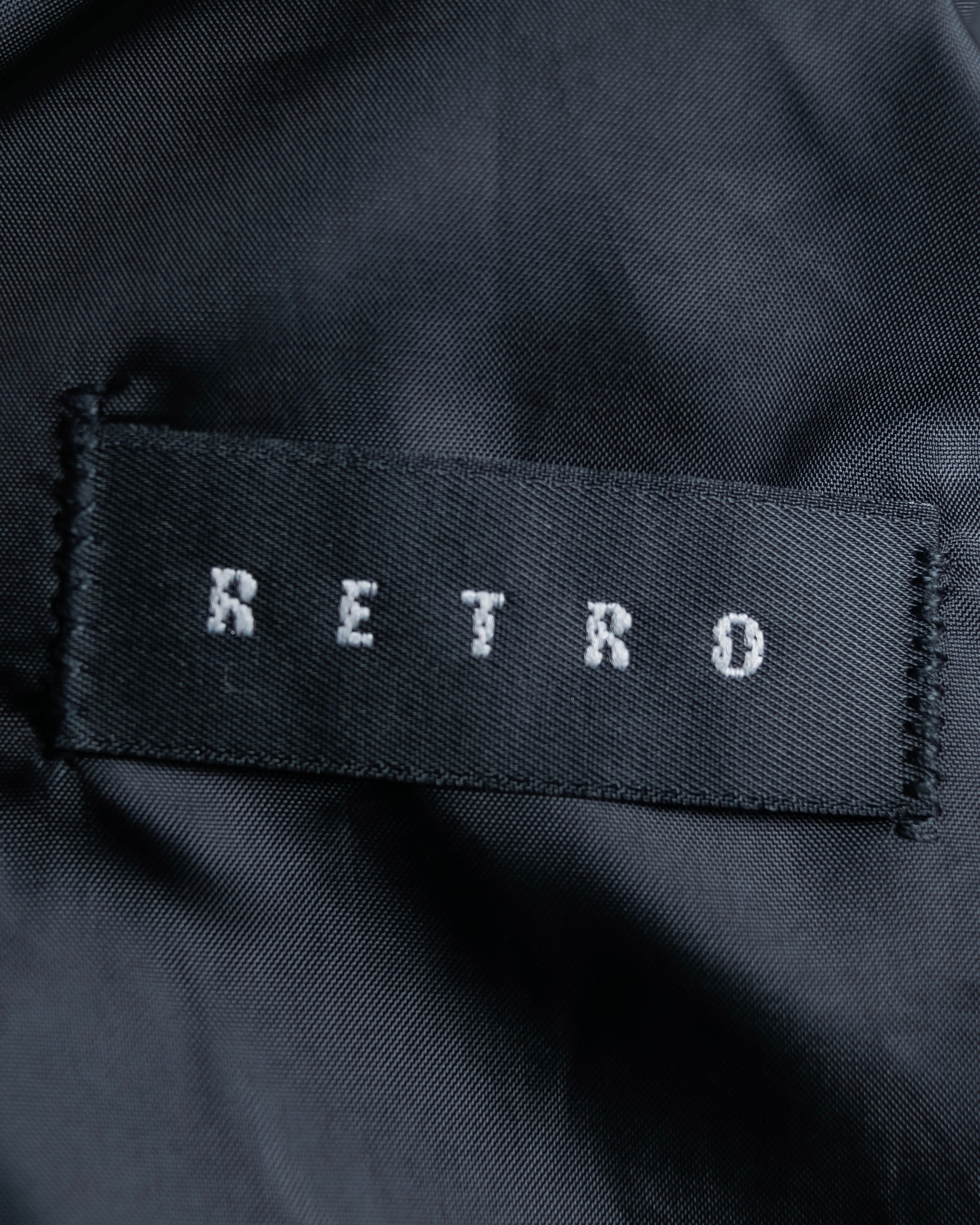 Vintage geometric check oversized tailored jacket