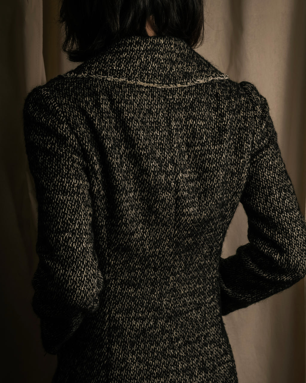 "Dolce & Gabbana" Double-breasted beautiful tweed long coat