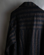 "FENDI" Pecan stripe pattern A-line silhouette coat