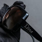 "Dior" Square frame logo engraved brown lens sunglasses