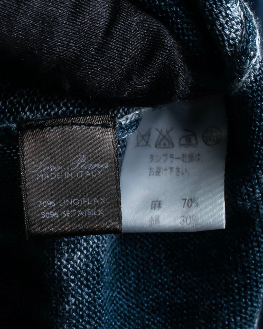 "Loro Piana" Hand-painted gradient knit tunic