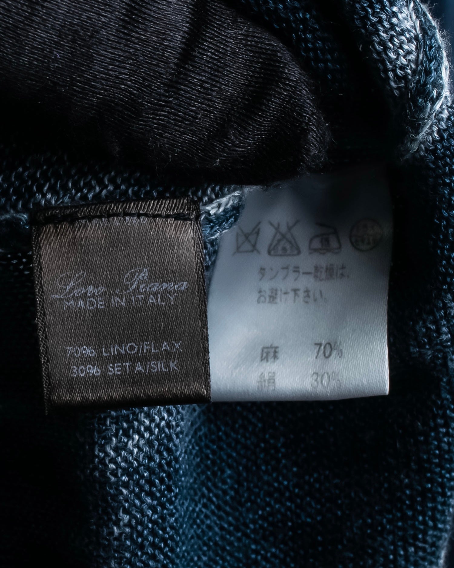 "Loro Piana" Hand-painted gradient knit tunic