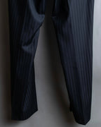"LOUIS VUITTON" 2 button relaxed tailored jacket & no tuck tapered slacks set up