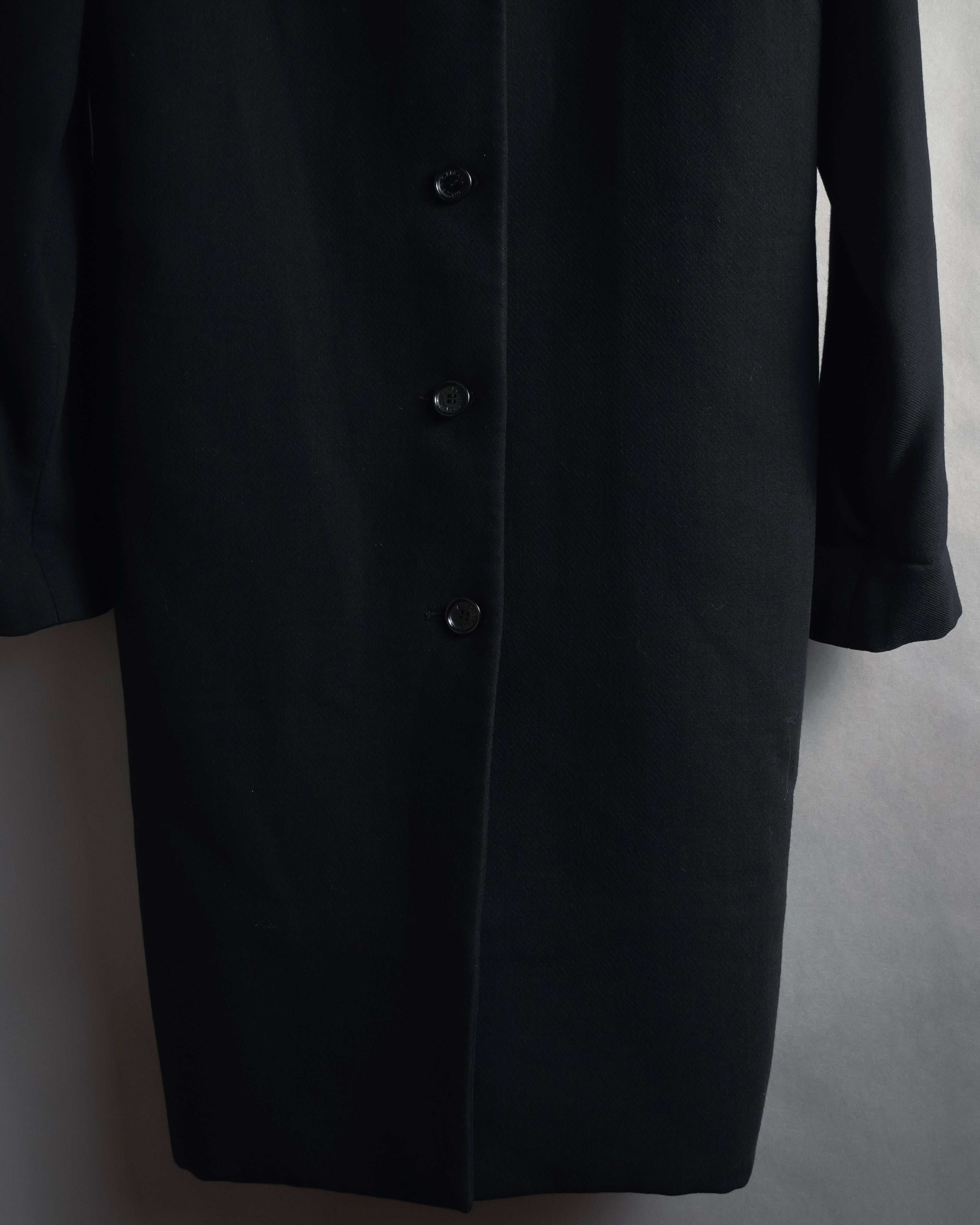 Abrigo de lana de sastrería minimalista de los años 90-00 de Dolce & Gabbana